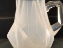 812 White Opalescent Jug