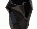 Large Black 800 Ruba Rombic vase qindows